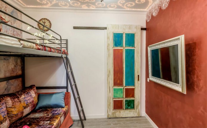 Schiebetür im Kinderzimmer