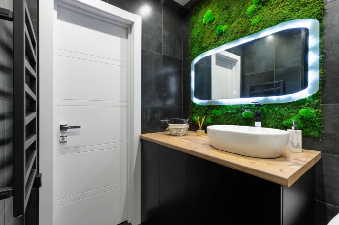 Gestaltung des Bereichs mit einem Waschbecken im Badezimmer