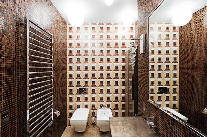 Mosaik im WC-Interieur