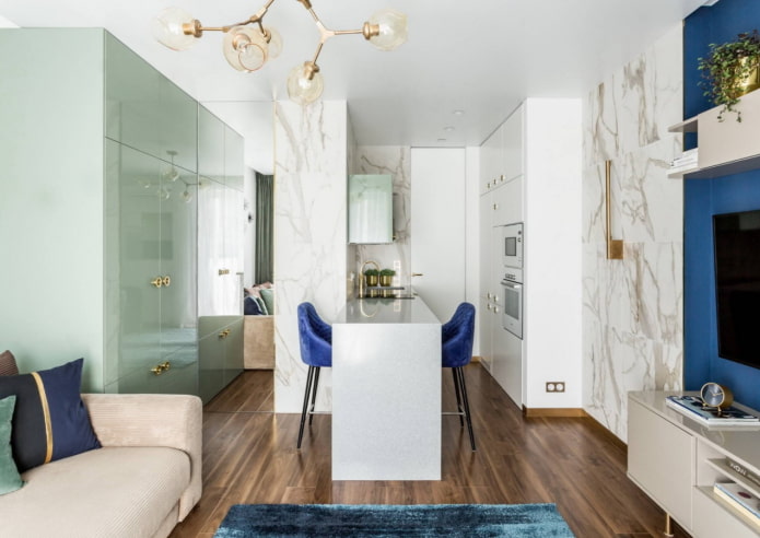 Marmor im Wohnzimmer