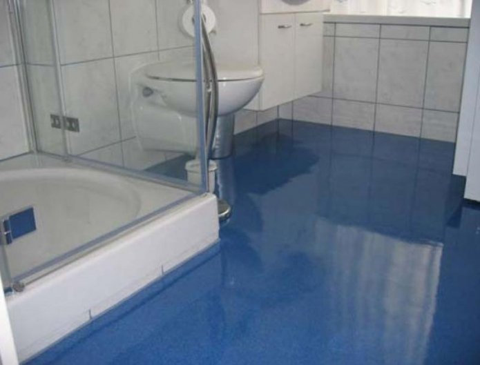Dekorativer Boden im Badezimmer