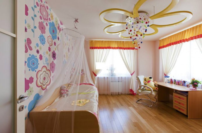 Spanndecke im Mädchenzimmer