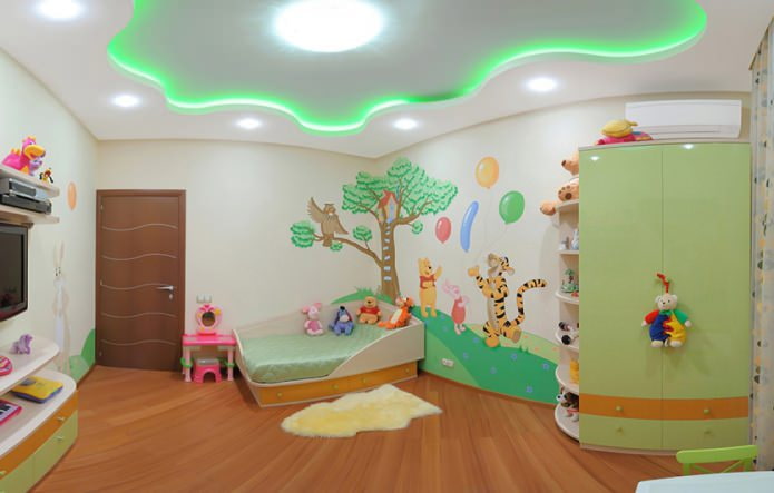 Spanndeckendesign im Kinderzimmer