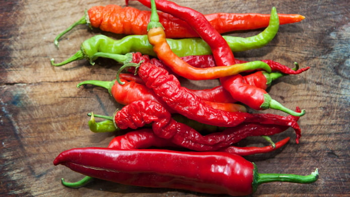 Scharfe Paprika