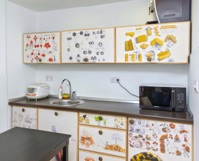 Decoupage in der Küche