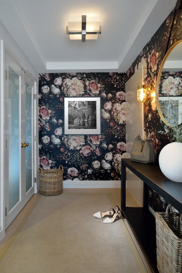 Tapete mit Blumenbildern