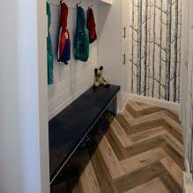 So wählen Sie Tapeten für einen kleinen Flur: 70 Designideen-13