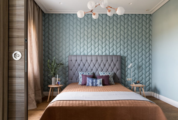 3D-Tapete im Schlafzimmer