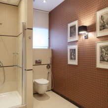Tapeten fürs Badezimmer: Vor- und Nachteile, Arten, Design, 70 Fotos im Innenraum – 27