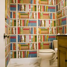 Tapeten für das Badezimmer: Vor- und Nachteile, Arten, Design, 70 Fotos im Innenraum-8