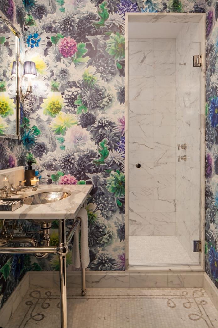 Abwaschbare Tapeten im Badezimmer