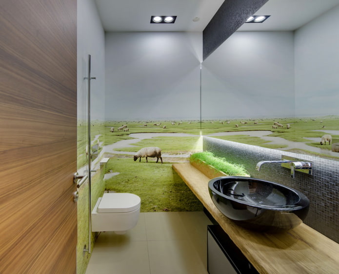 Fototapete im Badezimmer 