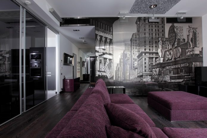 Fototapete mit New York im Wohnzimmer