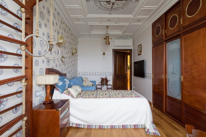 Schlafzimmer im Marinestil