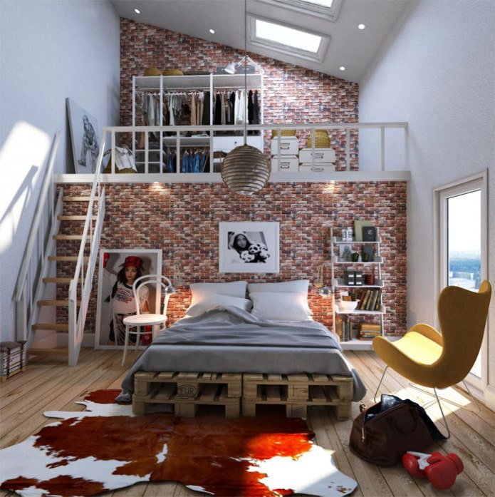Loft-Stil Zimmer