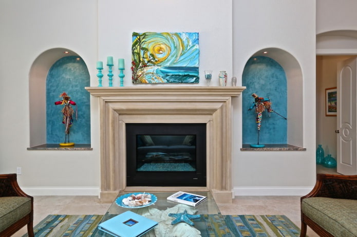 Heller Saal mit Marinethema