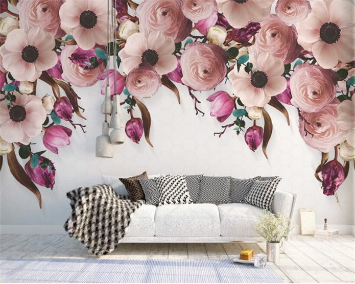 Fototapete mit Blumen
