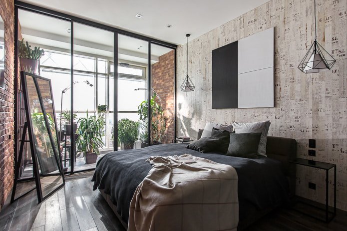 Tapete im Loft-Stil