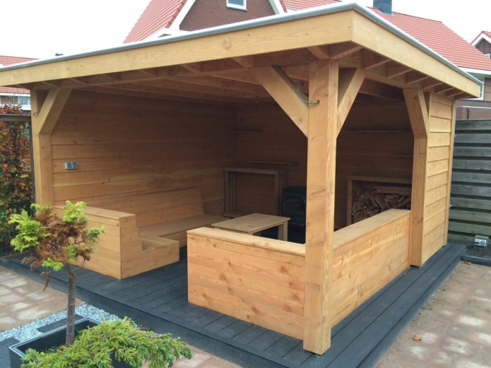 Kantbretter-Pavillon