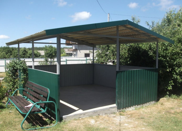 Pavillon aus Profilblech