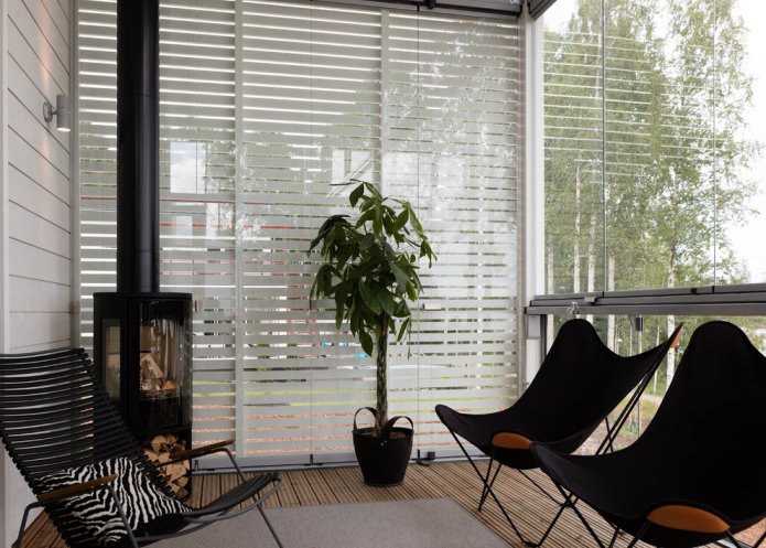 Veranda im modernen Stil