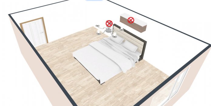 Wie man ein Bett nicht platziert