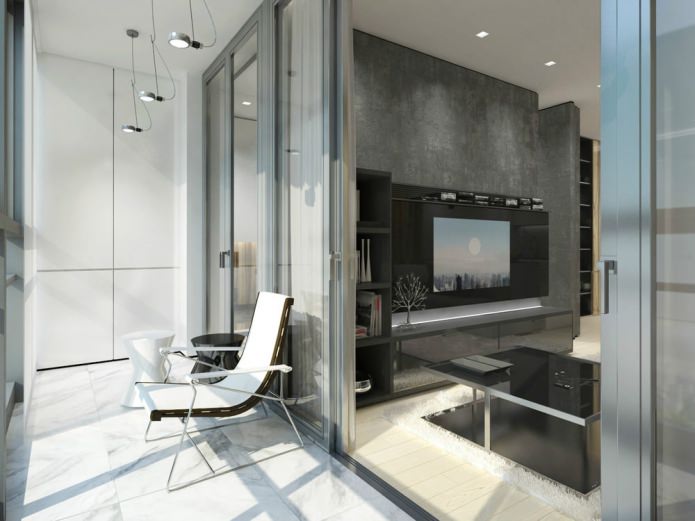 minimalistischer Balkon