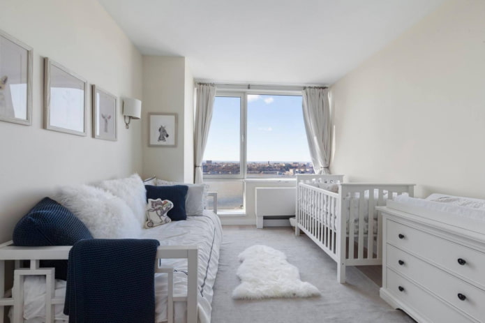 Kinderbett in einer Einzimmerwohnung