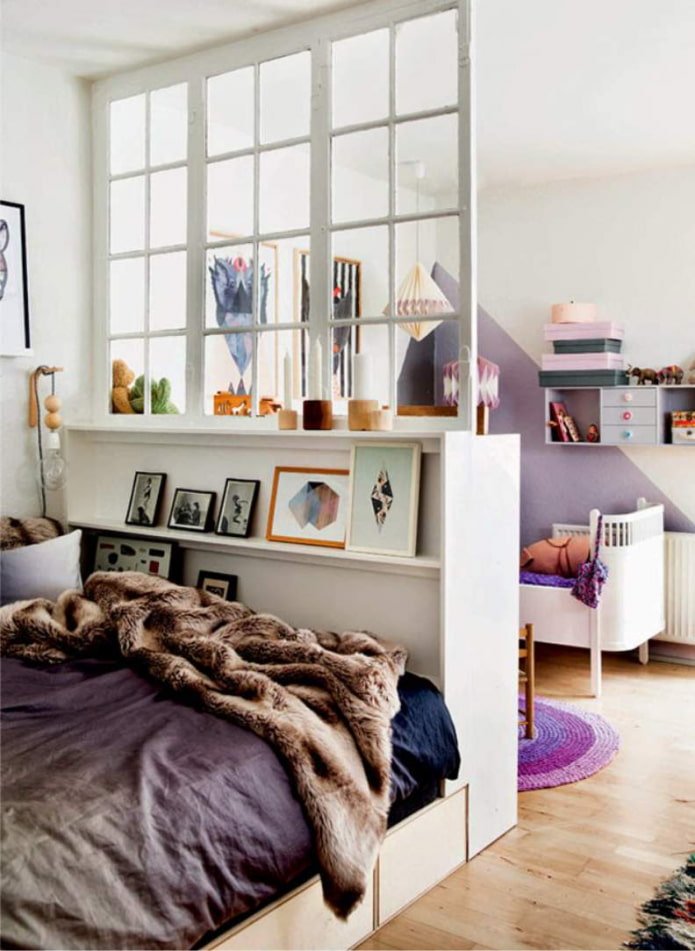 Kinderzimmer in einer Einzimmerwohnung