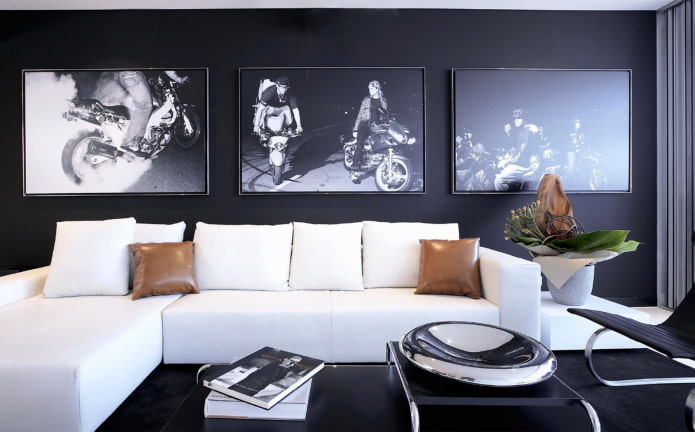Fotos in einem modernen Interieur