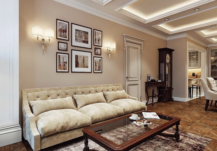 Fotografien in einem klassischen Interieur