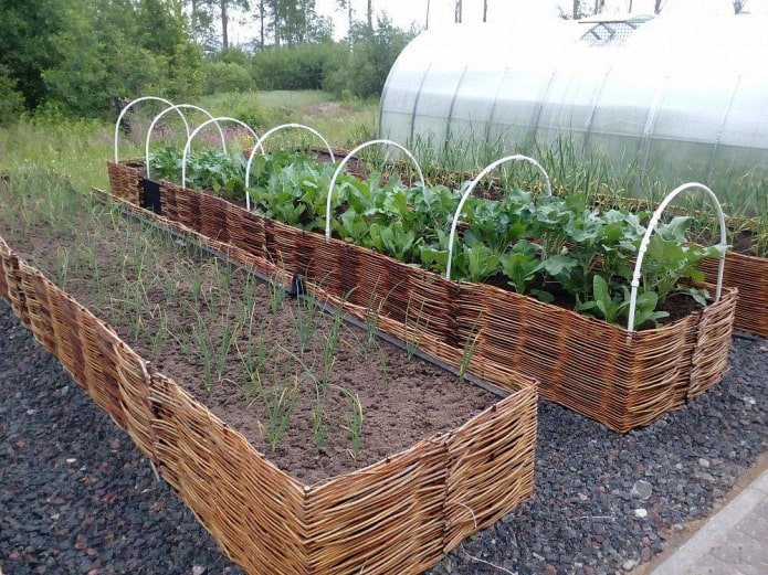 Korbumrandungen für Beete
