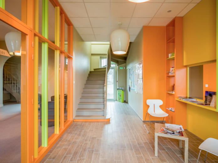 Gelb-oranges Interieur
