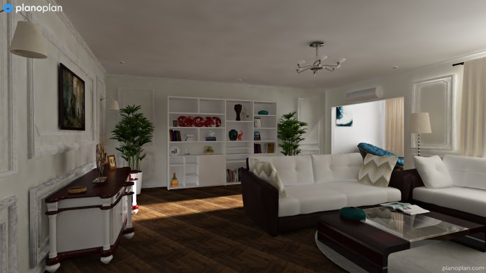 geräumiges Wohnzimmer
