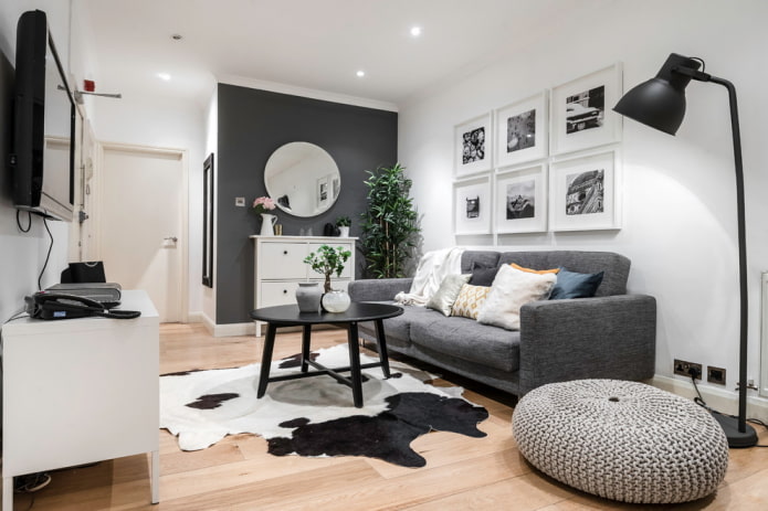 Wohnzimmer ohne Kronleuchter