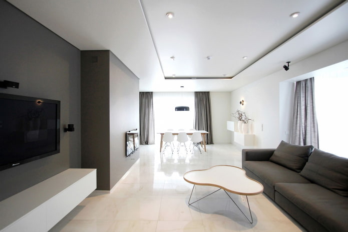 Wohnzimmer im minimalistischen Stil