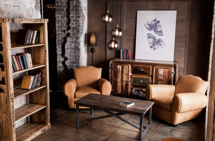 Edison-Lampen im Loft-Stil