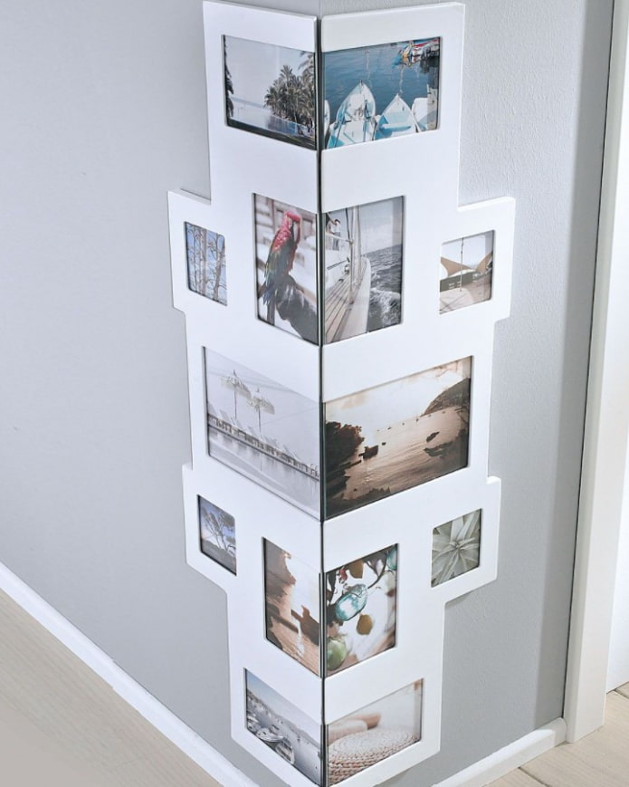 Ecke mit Fotos dekorieren