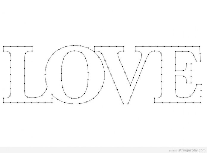 Musterwort Liebe