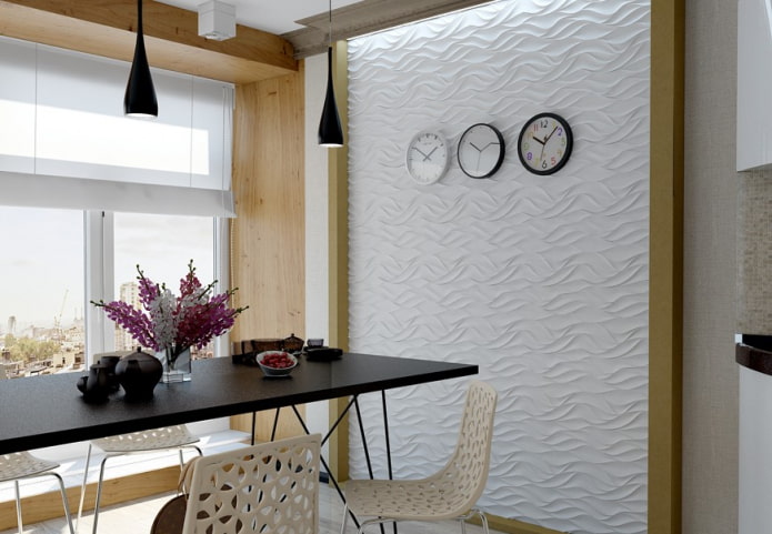 PVC-Platte im Kücheninterieur