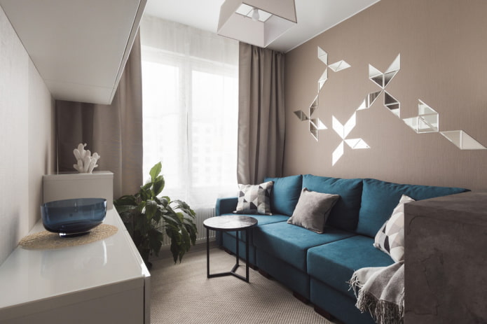 Wandpaneel im Wohnzimmer