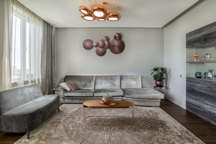 Wandpaneel im Wohnzimmer