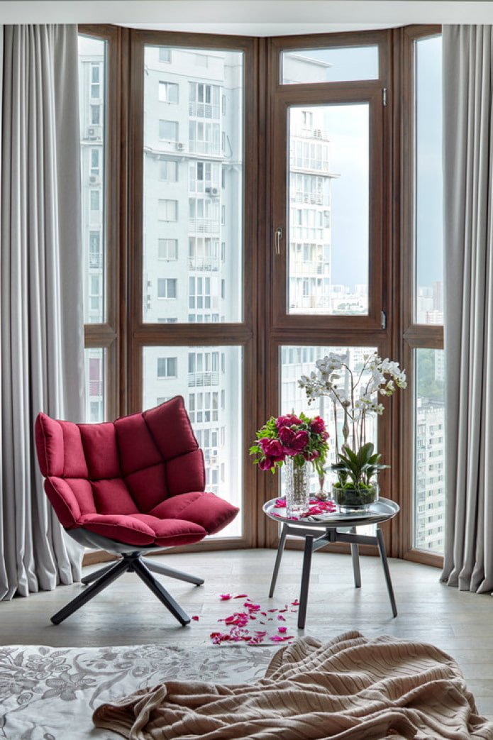 Loggia mit Zimmer kombiniert