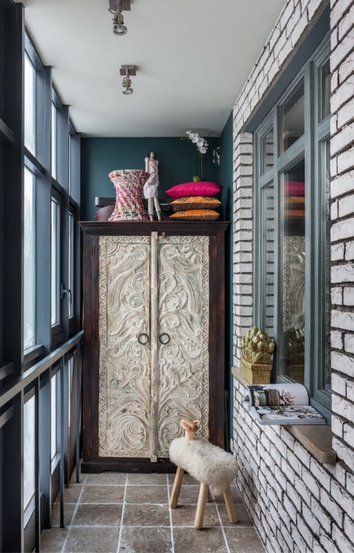 Balkon im Fusion-Stil