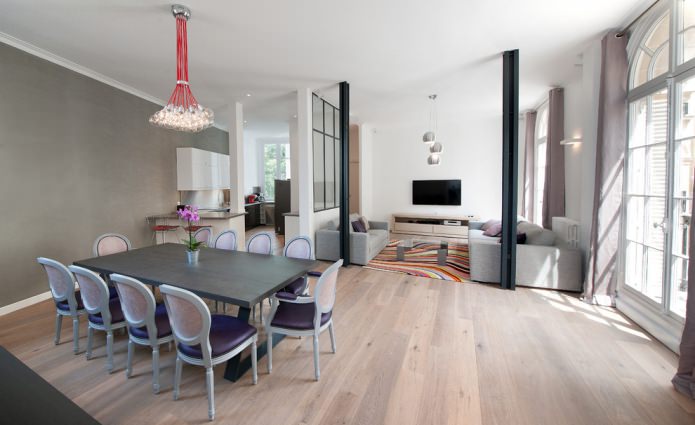 Parkettbrett in der Wohnung