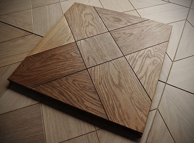 Modulares Parkett