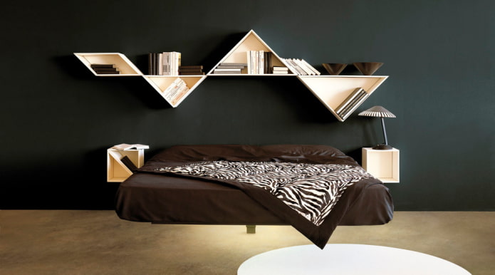 Bett im Schlafzimmer