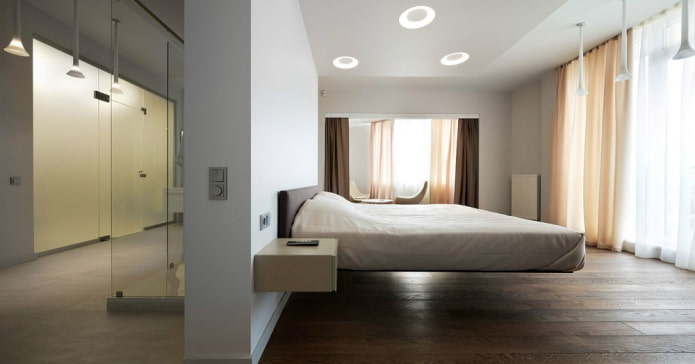 Bett im modernen Stil