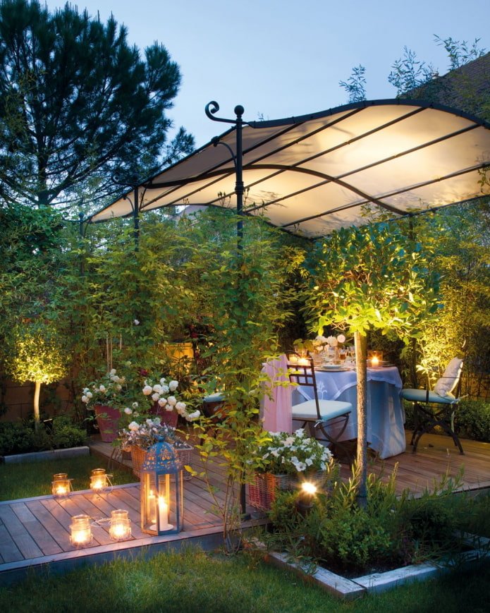 Terrasse im Garten