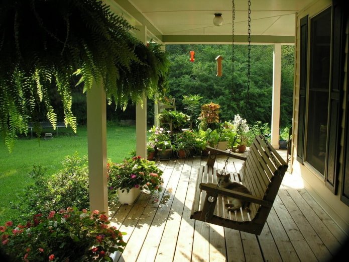 Terrassenschaukel